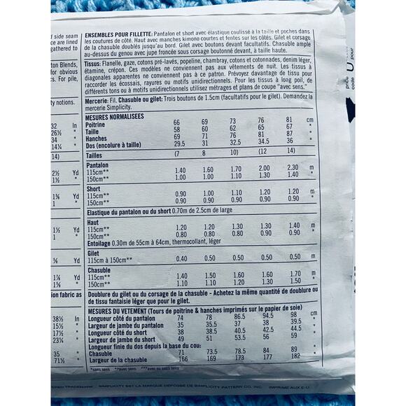 Simplicity Sewing pattern 9533 girls jumper top skirt pant - Picture 5 of 5